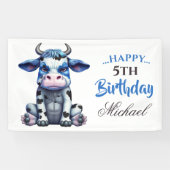 Sweet Blue Cow Banner (Horizontal)