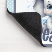 Sweet Blue Elephant - Little Peanut Mousepad (Ecke)