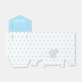 Sweet Blue Favor Box mit Elephant Geschenkschachtel (Ungefaltet)