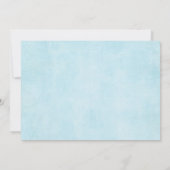 Sweet Blue Floral Elephant Drive by Baby Dusche Einladung (Rückseite)