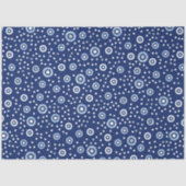Sweet Blue Geometric Circles Ocean Pattern Seidenpapier (Vorderseite)