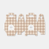 Sweet Blue Gingham Company Business Werbeaktion Ge Geschenkschachtel (Ungefaltet)