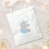 Sweet Blue Gray Elephant Baby Dusche Geschenktütchen (Ausgeschnitten)