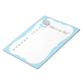 Sweet Blue & Gray Elephant - Was ist in der Tasche Notizblock (angewinkelt)