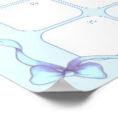 Sweet Blue Lamb Babydusche mit Fälligkeitsdatum Ka Poster (Ecke)