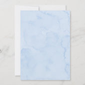 Sweet Blue Little Dumpling Baby Dusche Einladung (Rückseite)