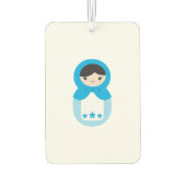 Sweet Blue Matryoshka Doll Air Freshener Autolufterfrischer (Rückseite)