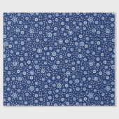 Sweet Blue Ocean Circles Muster Baby Dusche Geschenkpapier (Flach)