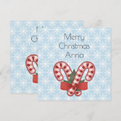 Sweet Blue Snowflake, Red Candy Stick (Vorne/Hinten)