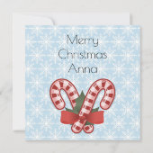 Sweet Blue Snowflake, Red Candy Stick (Rückseite)