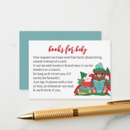 Sweet Blue Strawberry Bear bringen Bücher Babydusc Begleitkarte