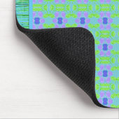 Sweet Blue und Lila Flower Gemustert Mousepad (Ecke)