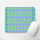 Sweet Blue und Lila Flower Gemustert Mousepad (Mit Mouse)