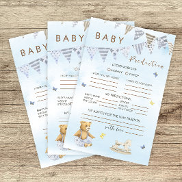 Sweet Blue Watercolor Bären Bären Predicence Game