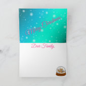 Sweet Blue Winter Karte (Innenseite)