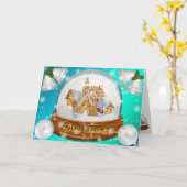 Sweet Blue Winter Karte (Gelbe Blume)