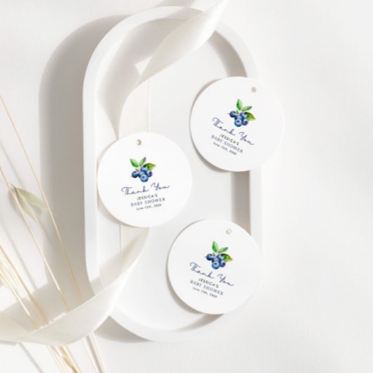 Sweet Blueberries Babydusche Geschenkanhänger