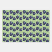 Sweet Blueberries Watercolor Hand-painted Geschenkpapier Set (Vorderseite 2)