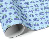 Sweet Blueberry Pattern Geschenkpapier (Rolleneckpunkt)