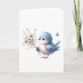 Sweet Bluebird mit Daisy Bouquet All-Occasion Karte