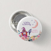 Sweet Blume Hexe Cauldron Baby Braudusche Button (Vorne & Hinten)