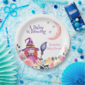 Sweet Blume Hexe Cauldron Baby Braudusche Pappteller (Party)