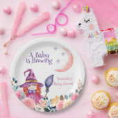 Sweet Blume Hexe Cauldron Baby Braudusche Pappteller (Party)