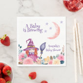 Sweet Blume Hexe Cauldron Baby Braudusche Serviette (Beispiel)