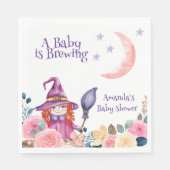 Sweet Blume Hexe Cauldron Baby Braudusche Serviette (Vorderseite)