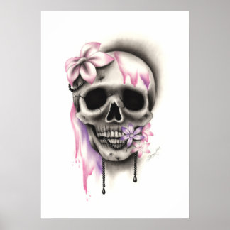 Sweet Blume Skull Poster