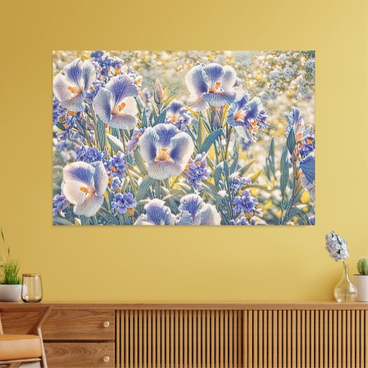 *~* Sweet Blume TV2 Stretched Canvas Print Leinwanddruck (Insitu (Wohnzimmer))