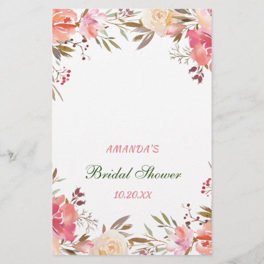 Sweet Blush Brautparty (Rückseite)