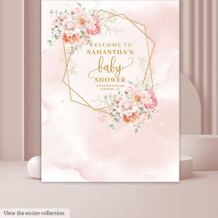 Sweet blush Pink Salbei Baby Duschkabine Foto Stan Wandteppich