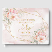 Sweet blush Pink Salbei Babydusche Gästebuch (Vorderseite)