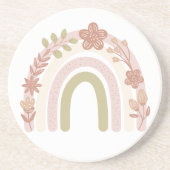 Sweet Boho Floral Rainbow Getränkeuntersetzer (Vorne)