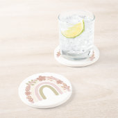 Sweet Boho Floral Rainbow Getränkeuntersetzer (Seite)