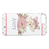 Sweet Boho Fox Personalisiert Case-Mate iPhone Hülle (Rückseite (Horizontal))