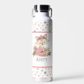 Sweet Boho Fox Personalisiert Trinkflasche (Vorne)