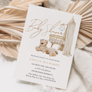 Sweet Boho Kinderzimmer Blue Baby Dusche Einladung