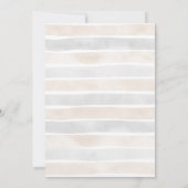 Sweet Boho Neutral Clothesline Boy Baby Dusche Einladung (Rückseite)