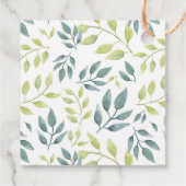 Sweet boho safari Tiere Salbei Baby Dusche Geschenkanhänger (Rückseite)