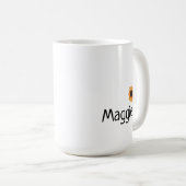 Sweet Boho Sonnenblume Rechts Hand 15oz Kaffee Tas Kaffeetasse (VorderseiteRechts)