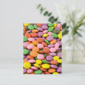 Sweet Bonbons Postkarte (Stehend Vorderseite)