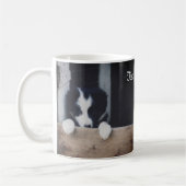 Sweet Border Collie Puppy Personalisiert Kaffeetasse (Links)