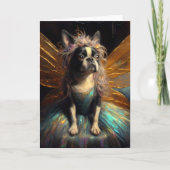 Sweet Boston Terrier Fairy Jedes Anlasses Card Karte (Vorderseite)
