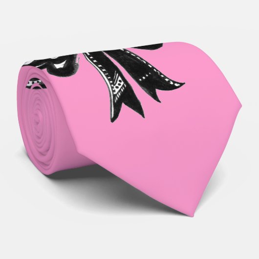 Sweet Bows Krawatte (Pink Elephant) (Gerollt)