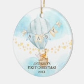 Sweet Boy Baby's First Christmas Ornament (Links)