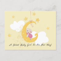 Sweet Boy Rabbit Moon Babydusche