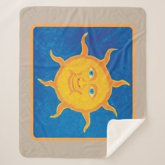 Sweet Boy's Sun Sherpa Blanket Sherpadecke