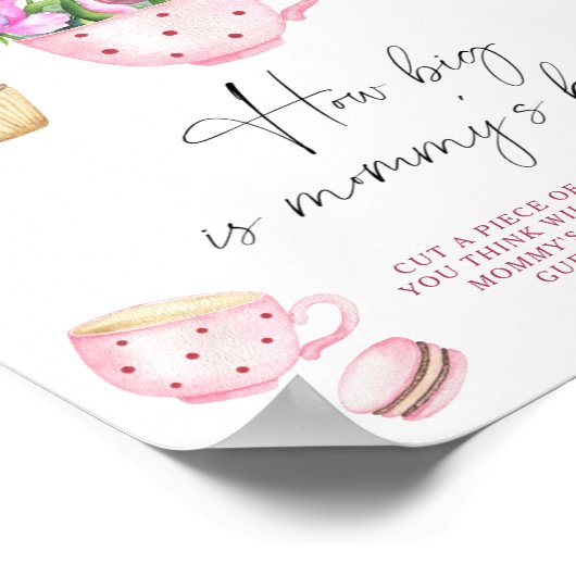 Sweet braut Wie groß ist Mama's Bauchspiel Poster (Ecke)